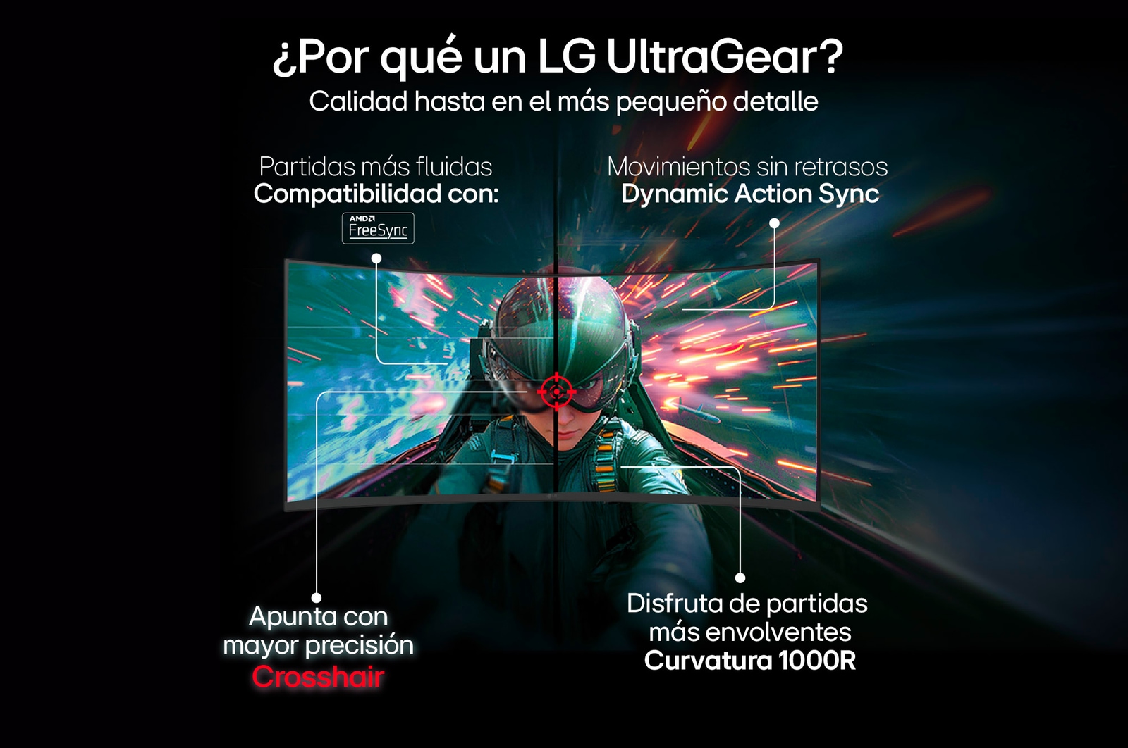 por que el 27" Monitor Curvo Gamer UltraGear™